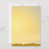 5x7 Sunset Powerlines voor het uitnodigen van brui Kaart (Achterkant)