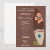 5x7 Surfer Baby Boards Baby shower Uitnodiging (Voorkant / Achterkant)