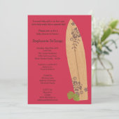 5x7 Surfer Baby Boards Baby shower Uitnodiging (Staand voorkant)