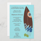 5x7 Surfer Baby Boards Baby shower Uitnodiging (Voorkant / Achterkant)