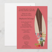 5x7 Surfer Baby Boards Baby shower Uitnodiging (Voorkant / Achterkant)