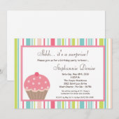 5x7 Sweet Treat Cup Cake verjaardagsfeestje uitnod Kaart (Voorkant / Achterkant)