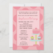 5x7 Sweet Treats Cup Cake Baby shower Uitnodiging (Voorkant)