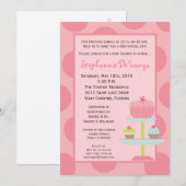 5x7 Sweet Treats Cup Cake Baby shower Uitnodiging (Voorkant / Achterkant)