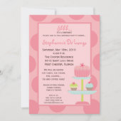 5x7 Sweet Treats Cup Cake Verjaardag Deel Uitnodig Kaart (Voorkant)