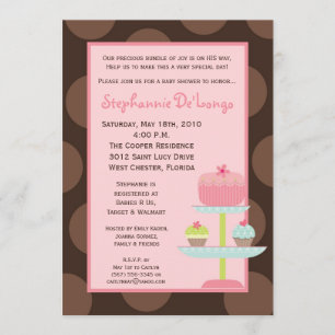 5x7 Sweet Trees Cup Baby shower Uitnodiging