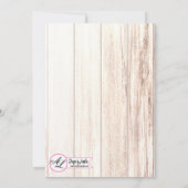 5x7 tabelnummer Cardboots country rustige western Kaart (Achterkant)