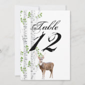 5x7 tabelnummer kaart Deer Doe Buck Hunti (Voorkant)