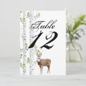 5x7 tabelnummer kaart Deer Doe Buck Hunti (Staand voorkant)