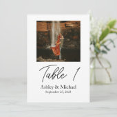 5x7 tabelnummer met foto kaart (Staand voorkant)