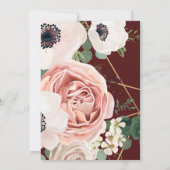 5x7 Tabelnummerkaart Geometrische tuinwijn Kaart (Achterkant)