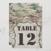 5x7 Tabelnummerkaart Leger OCP Camo Uniform Camofl Kaart (Voorkant / Achterkant)