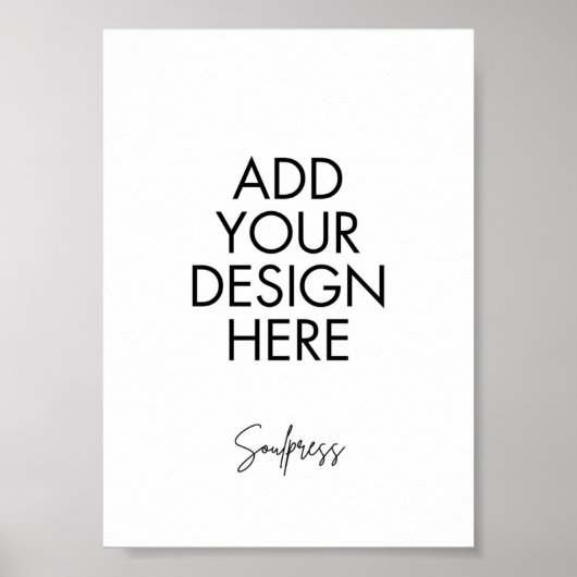 5x7" Tabelnummerteken Aangepaste afdruk Poster (Voorkant)