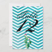 5x7 Tafelnummer Kaart Boho Cacti Cactus Succulent (Voorkant)