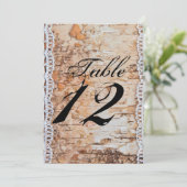 5x7 Tafelnummer Kaart land schuur hout kant trim (Staand voorkant)