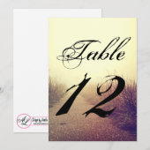 5x7 Tafelnummer Kaart Sunrise Pathway Walkway Path (Voorkant / Achterkant)