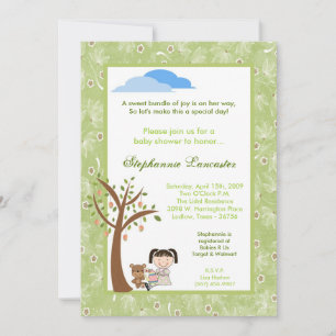 5x7 Tea Party Beer Girl Baby shower Invitation Kaart