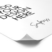 5x7"Teken Douanedruk Poster (Hoek)