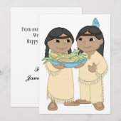 5x7 Thanksgiving Kaart (Voorkant / Achterkant)
