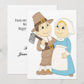 5x7 Thanksgiving Kaart (Voorkant / Achterkant)