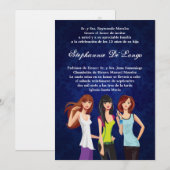 5x7 Tieners Tien Quinceanera Birthday Uitnodiging (Voorkant / Achterkant)