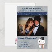 5x7 Top Hat Snowman Uitnodiging (Voorkant / Achterkant)