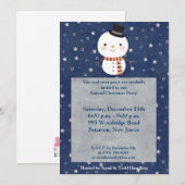 5x7 Top Hat Snowman Uitnodiging (Voorkant / Achterkant)