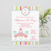 5x7 trendy Chic Sweet Treat Baby shower Invitation Kaart (Staand voorkant)
