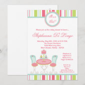 5x7 trendy Chic Sweet Treat Baby shower Invitation Kaart (Voorkant / Achterkant)