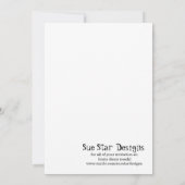 5x7 Tropical Punch Baby shower Invitation Kaart (Achterkant)