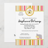 5x7 Tropical Punch Baby shower Invitation Kaart (Voorkant / Achterkant)