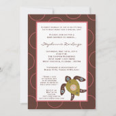 5x7 TropicalHawaiian Turtle Baby shower Invitation Kaart (Voorkant)