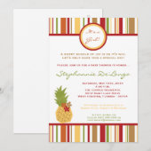 5x7 tropische anananasVruchten Baby shower Kaart (Voorkant / Achterkant)