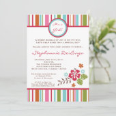 5x7 Tropische Hibiscus Flowe Baby shower Uitnodigi Kaart (Staand voorkant)
