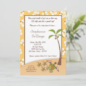 5x7 Tropische schildpad Mama TRIPLET Showuitnodigi Kaart (Staand voorkant)