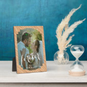 5x7 Trouwherinneringsplaquette met Easelstandaard Fotoplaat (Zijkant)