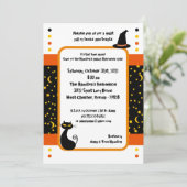 5x7 truc of traktaties Halloween Party uitnodiging (Staand voorkant)