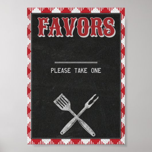 5x7 Tuin BBQ Verjaardag Cadeautjes Tafelbord Poster (Voorkant)