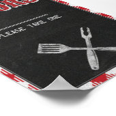 5x7 Tuin BBQ Verjaardag Cadeautjes Tafelbord Poster (Hoek)