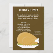 5x7 Turkije Bord Food Thanksgiving Uitnodiging (Voorkant)