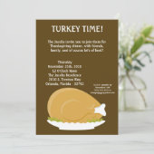 5x7 Turkije Bord Food Thanksgiving Uitnodiging (Staand voorkant)