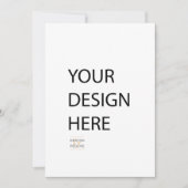 5x7 uitnodiging aangepaste front back print (Voorkant)