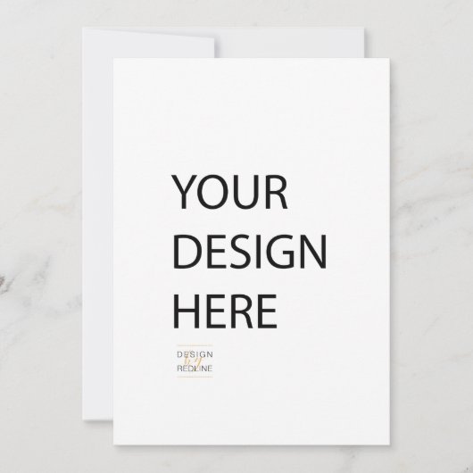 5x7 uitnodiging aangepaste front back print (Voorkant)