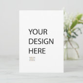 5x7 uitnodiging aangepaste front back print (Staand voorkant)