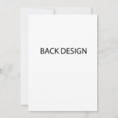 5x7 uitnodiging aangepaste front back print (Achterkant)