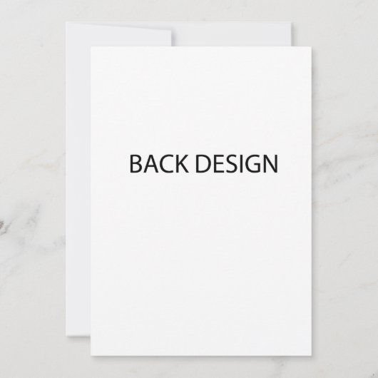 5x7 uitnodiging aangepaste front back print (Achterkant)