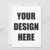 5x7 uitnodiging, aangepaste ontwerpdruk kaart (Voorkant)