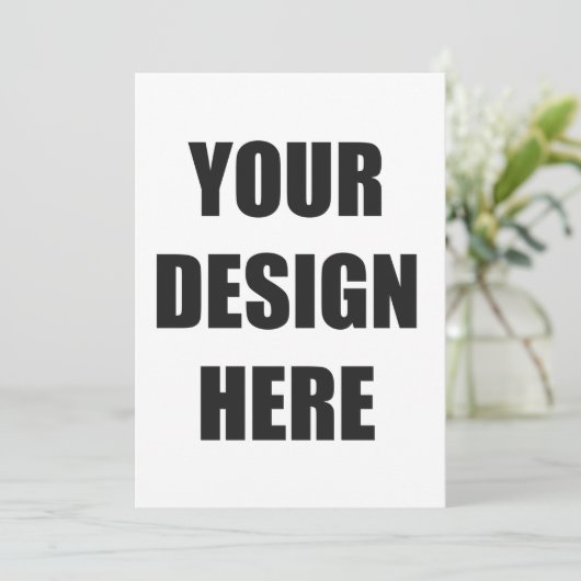 5x7 uitnodiging, aangepaste ontwerpdruk kaart (Staand voorkant)