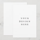 5x7" Uitnodiging afdrukken (Voorkant / Achterkant)