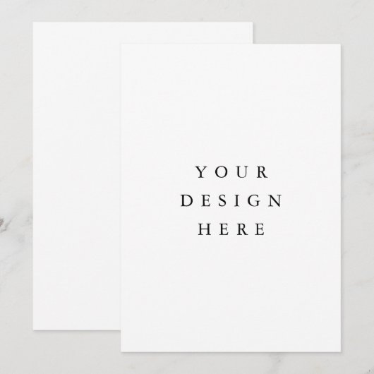 5x7" Uitnodiging afdrukken (Voorkant / Achterkant)